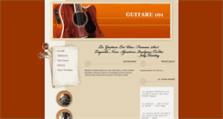 Desktop Screenshot of guitare101.com