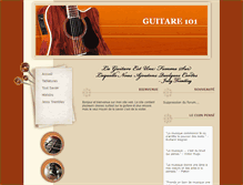 Tablet Screenshot of guitare101.com